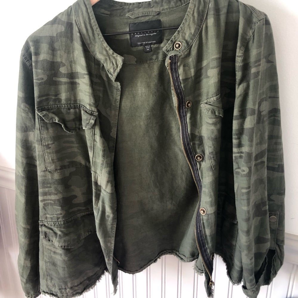 Sanctuary Green Camouflage Jacket
